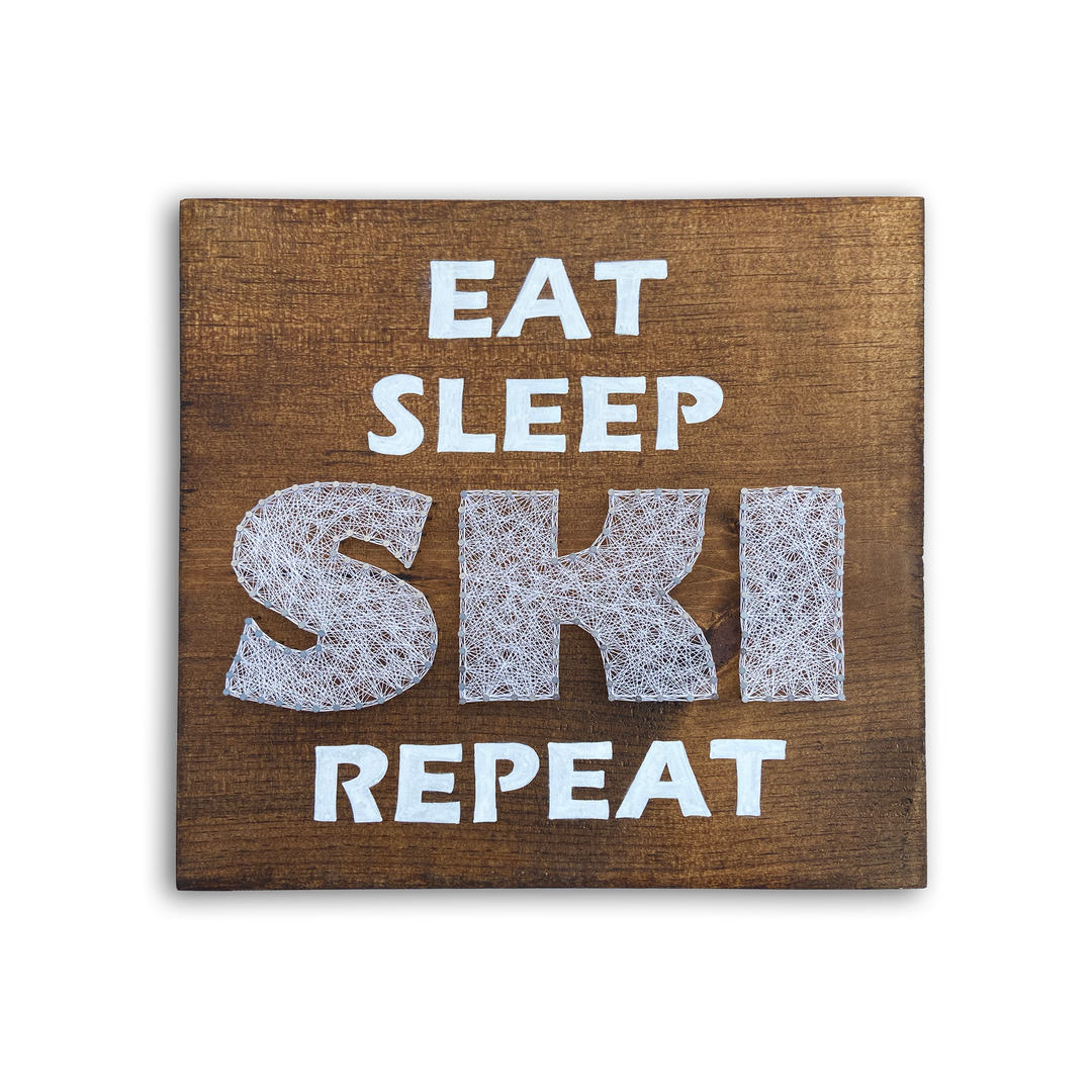 Eat. Sleep. Ski. Repeat - Made Simple Crafts