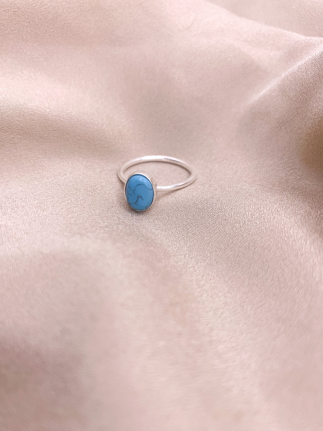 Turquoise Small Oval Ring