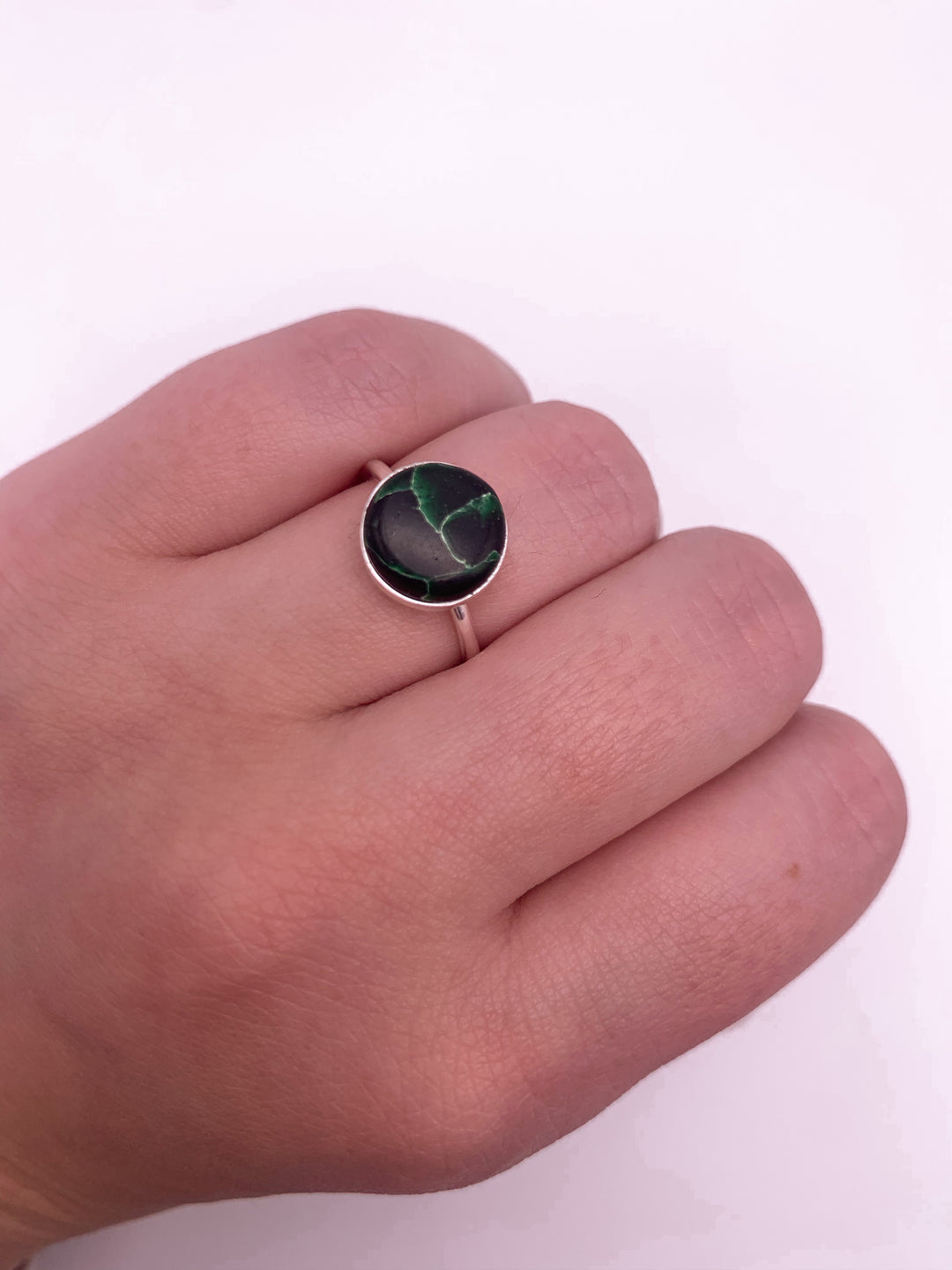Green Circle Ring