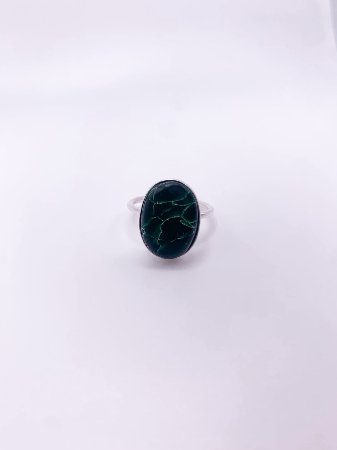 Green Oval Ring